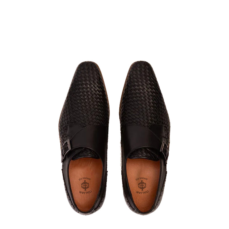 Men's Leather Single Strap Monk Shoe