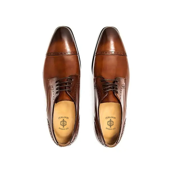 Leather Wholecut Premium Formal Oxford Tan Shoe
