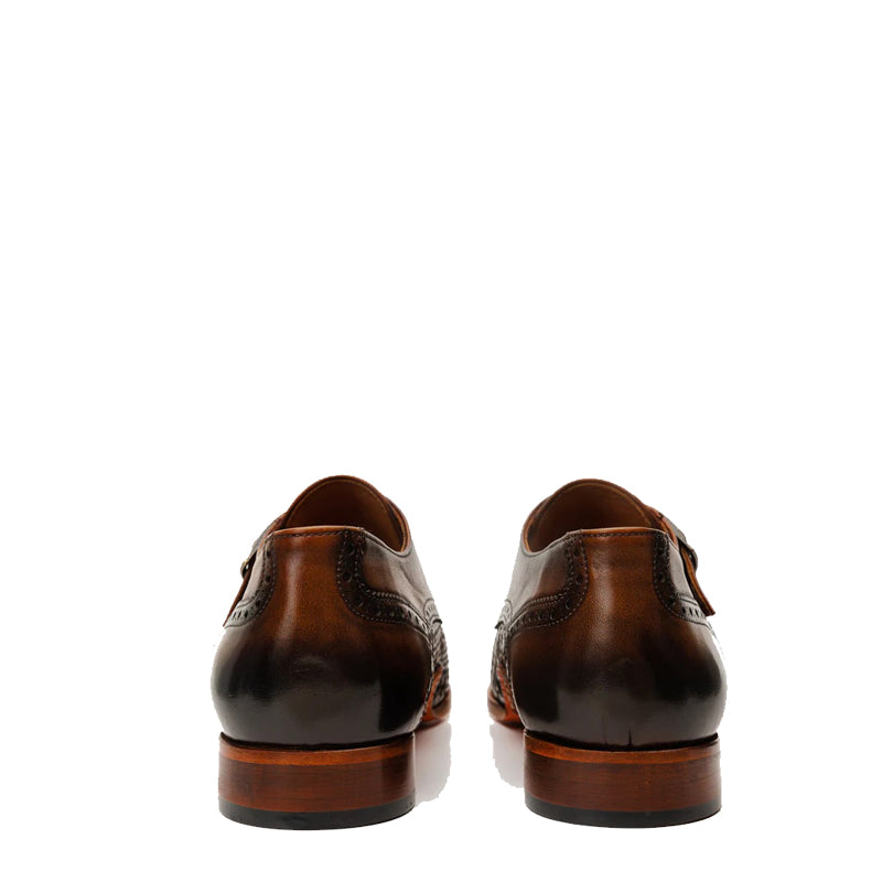 Men's Leather Single Strap Monk Shoe
