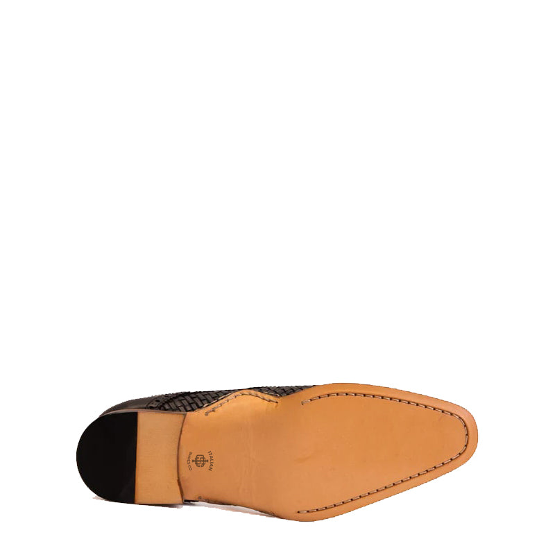 Men's Leather Single Strap Monk Shoe
