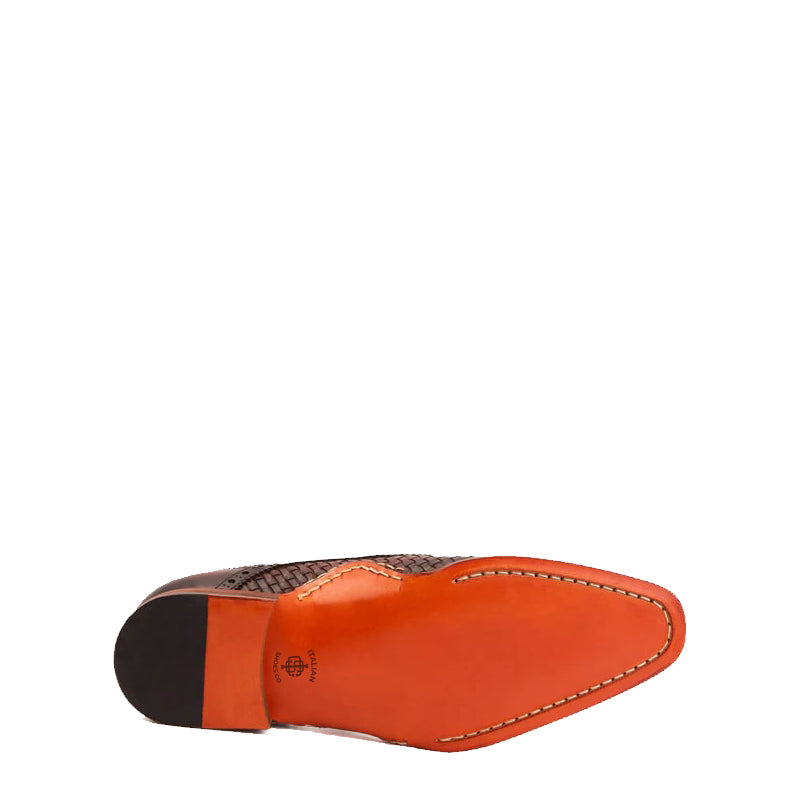 Men's Leather Single Strap Monk Shoe