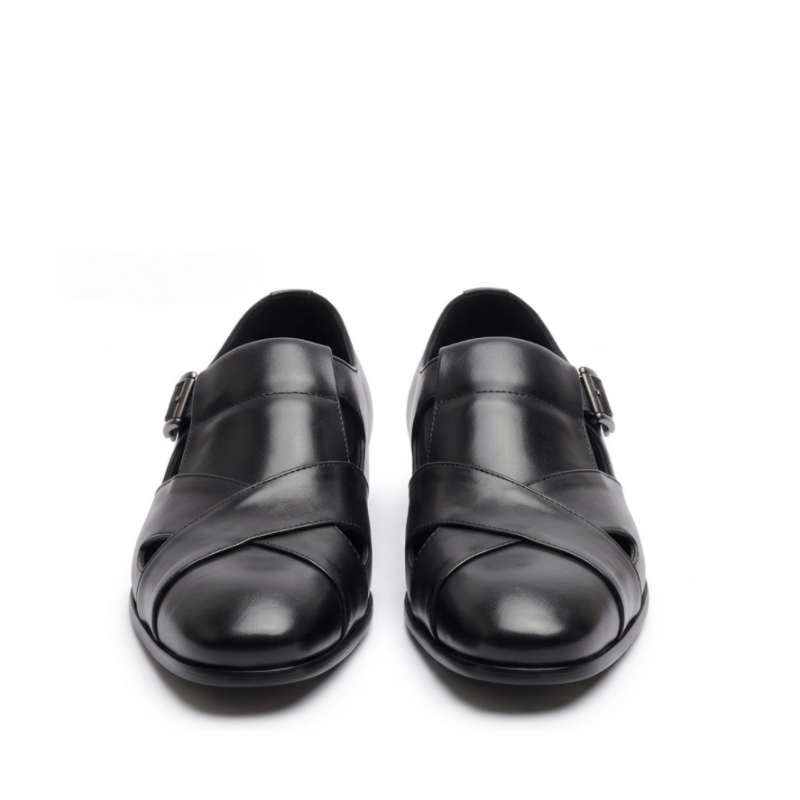 Imperial Cross-Strap Monk Sandals