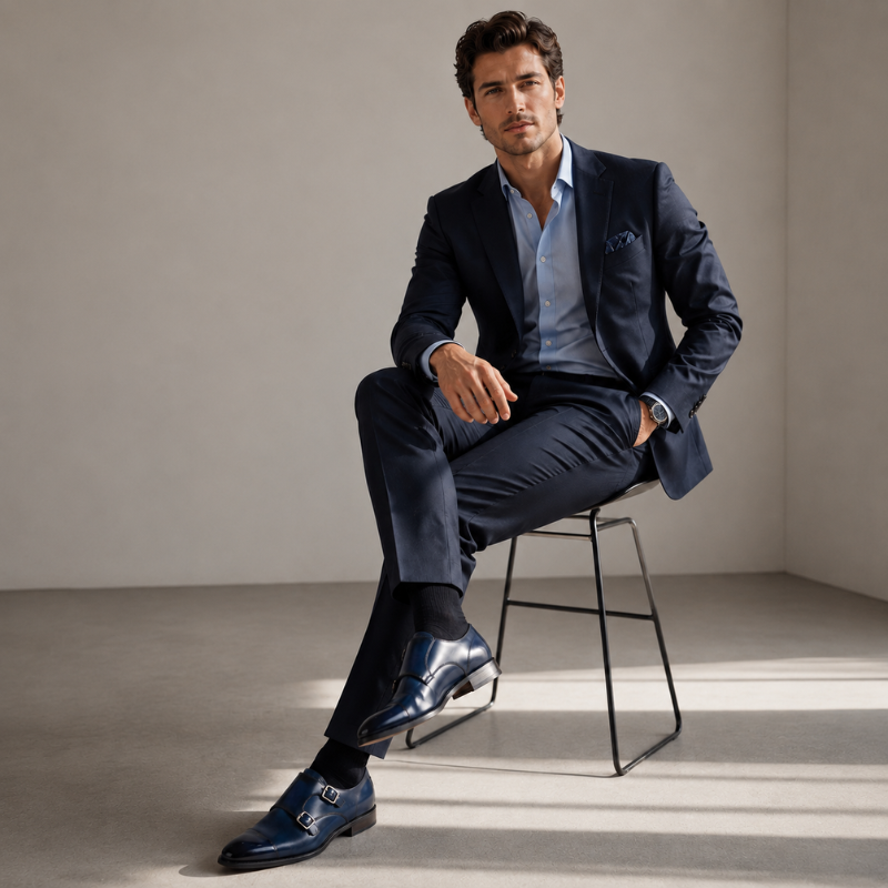 Imperial Patina Double Monk Strap Shoes