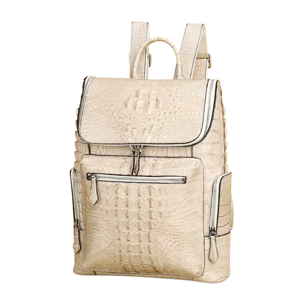 Imperio Croco Luxe Leather Backpack