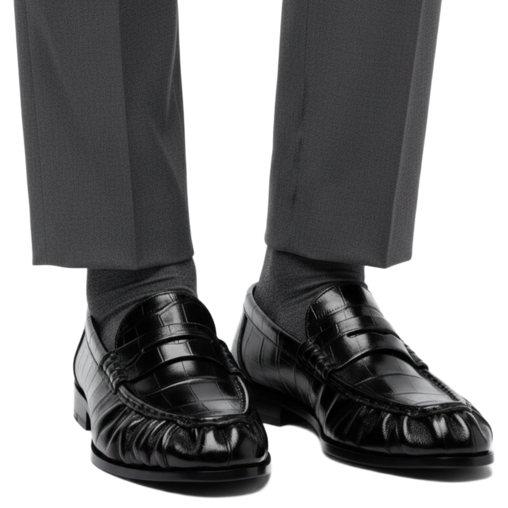 Classic Croc-Gloss Penny Loafers