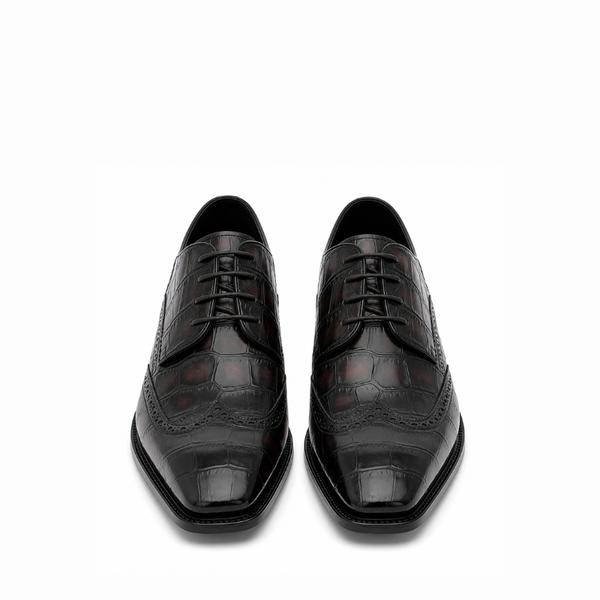 Imperio Croco Wingtip Oxford Shoes