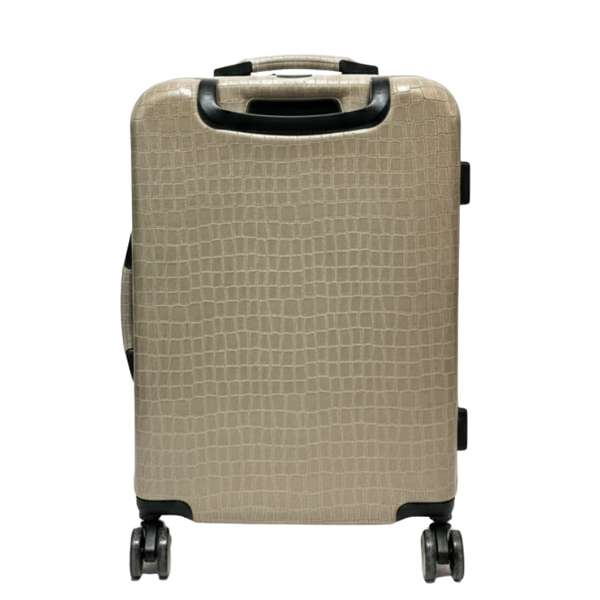 Italian Croco Leather Premium Style Rolling Trolley
