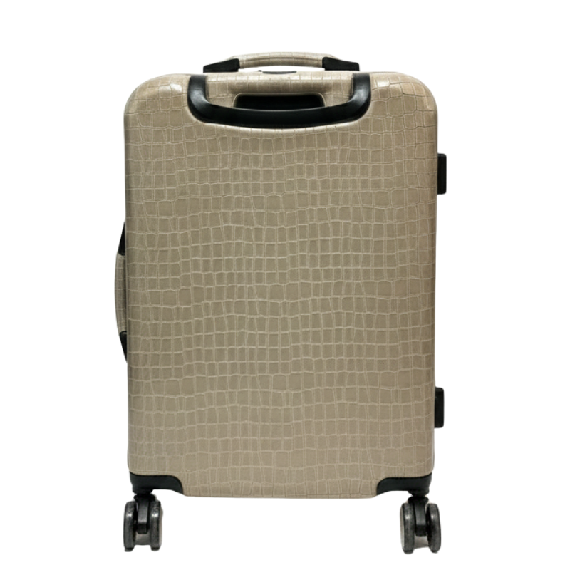 Italian Croco Leather Premium Style Rolling Trolley