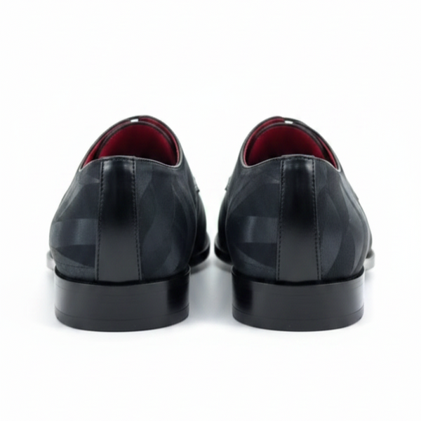 Italian Elegance Geometric Pattern Oxford Shoes