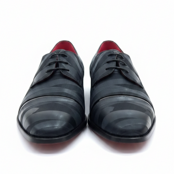 Italian Elegance Geometric Pattern Oxford Shoes