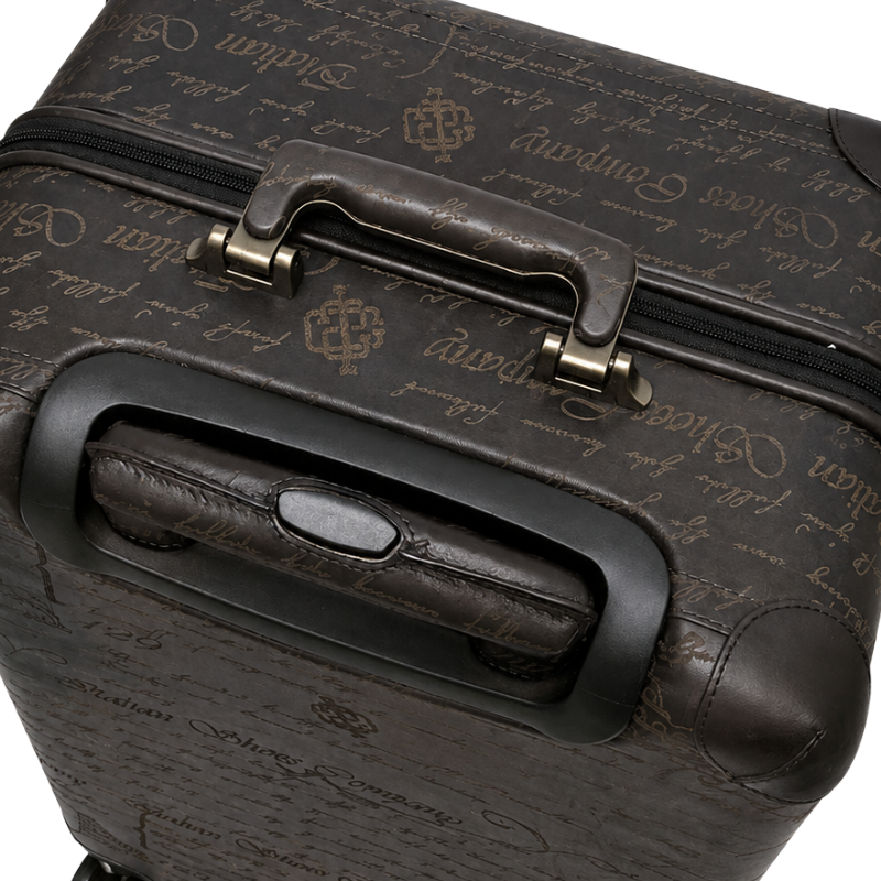 Italian Majestic Embossed Heritage Luxe Trolley Case