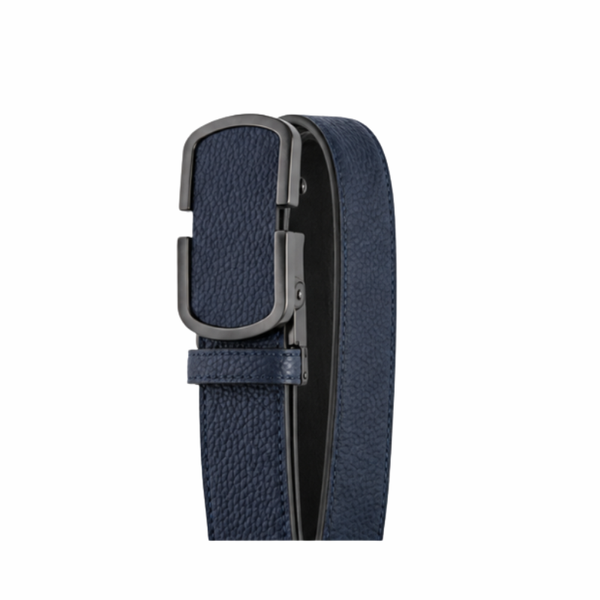 Italian Pebble Grain Automatic Leather Belt