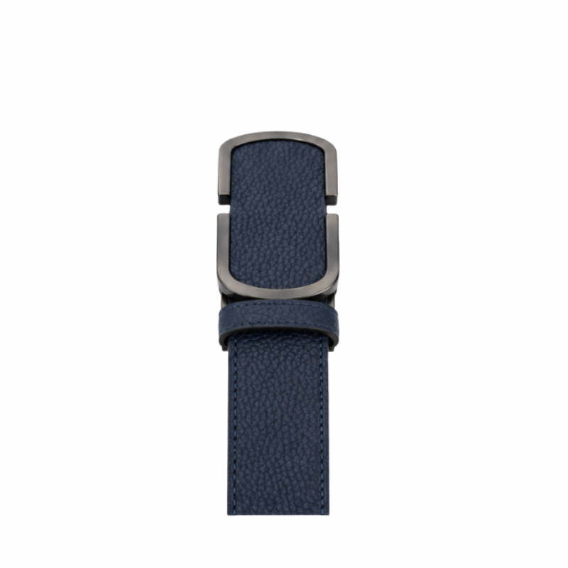 Italian Pebble Grain Automatic Leather Belt