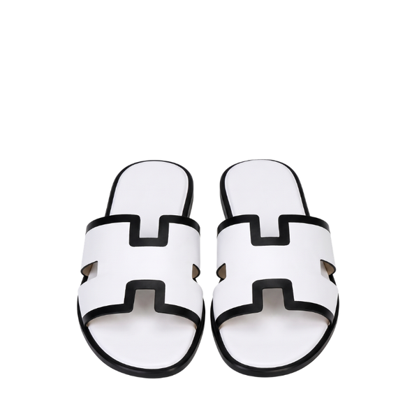 Italian Trim H Cut Leather Luxe Slipper