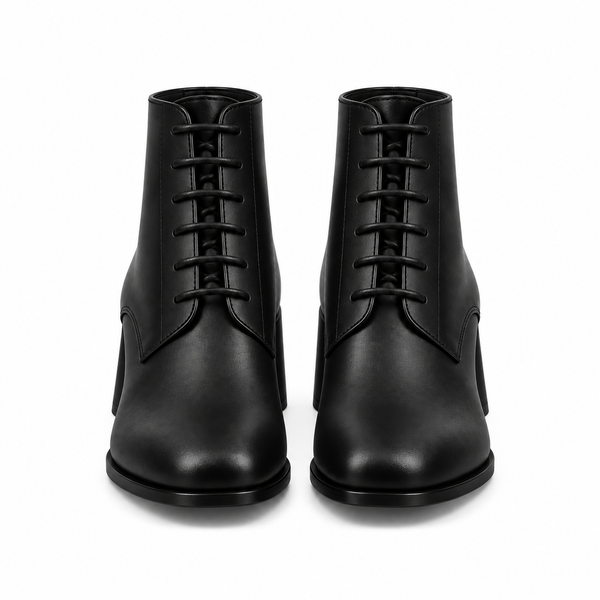 Italian Ankle Boot with Heel for Mens