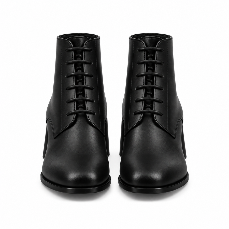 Italian Ankle Boot with Heel for Mens