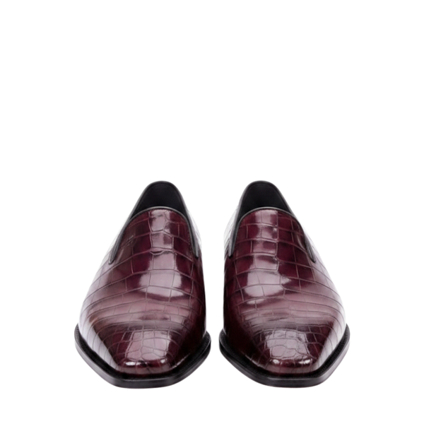 Italian Artisan Crocodile Elegance Loafers