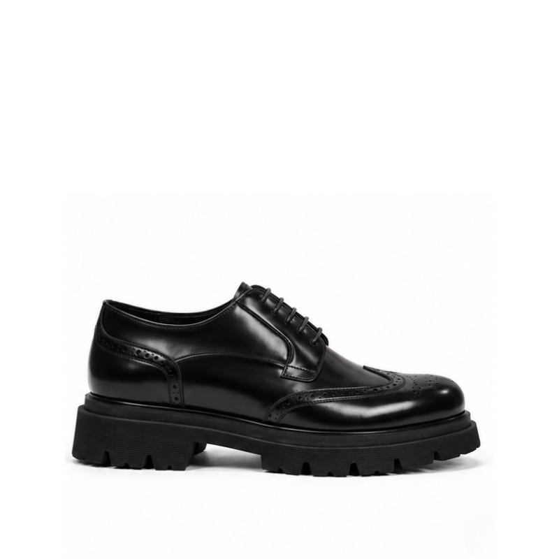 Italian Brogue Chunky Sole Derby Shoes
