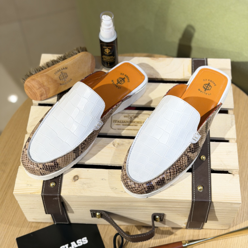 Italian Craft Serpent Luxe Mule