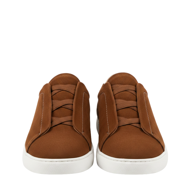 Italian Craft Smooth Finish Slip-on Prime Suede Triple Stitch Sneakers