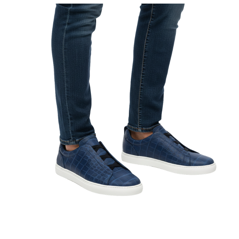 Italian Croc Luxe Street Sneaker
