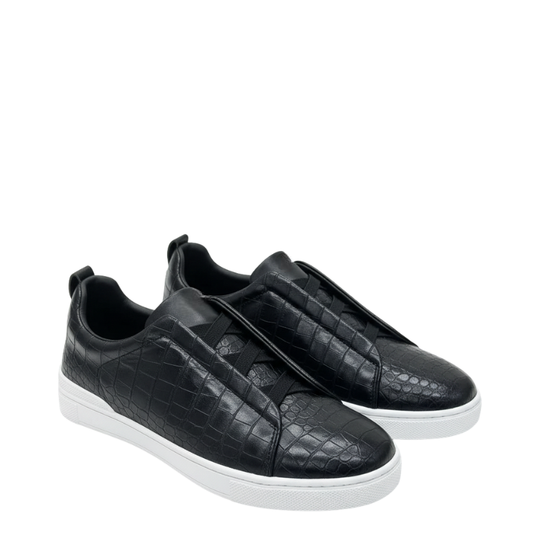 Italian Croco Luxe Slip-On Triple Stitch Sneakers