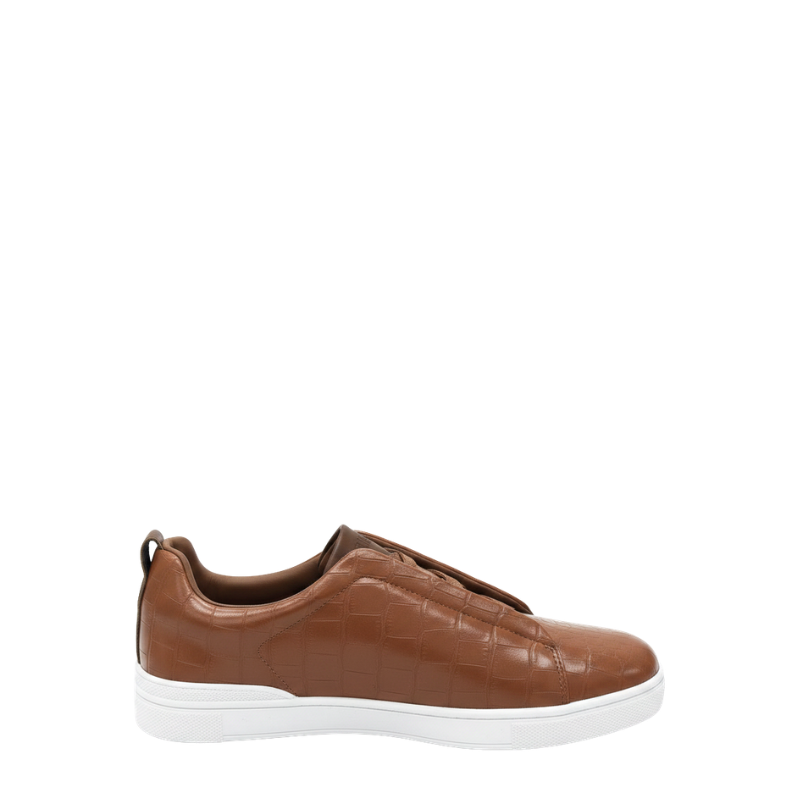 Italian Croco Luxe Slip-On Triple Stitch Sneakers