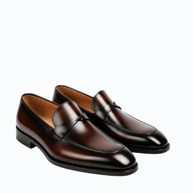 Italian Era Classic Penny Loafers Masterpiece