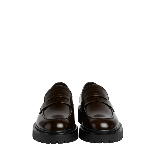 Italian Luxury Lug Soles Sturdy Penny Loafer