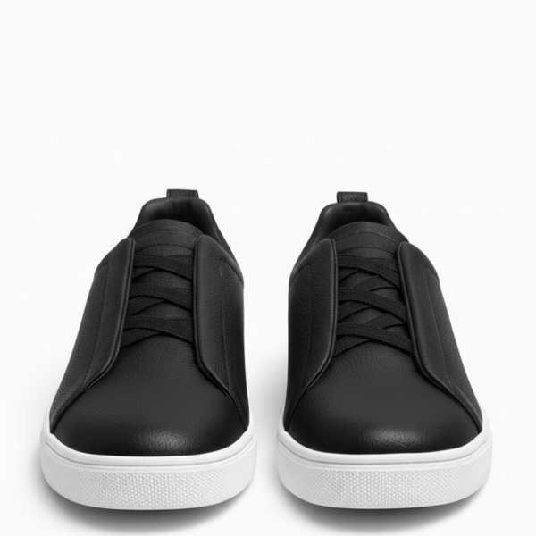 Italian Luxury Tripple Stitch Minimal Leather Sneakers