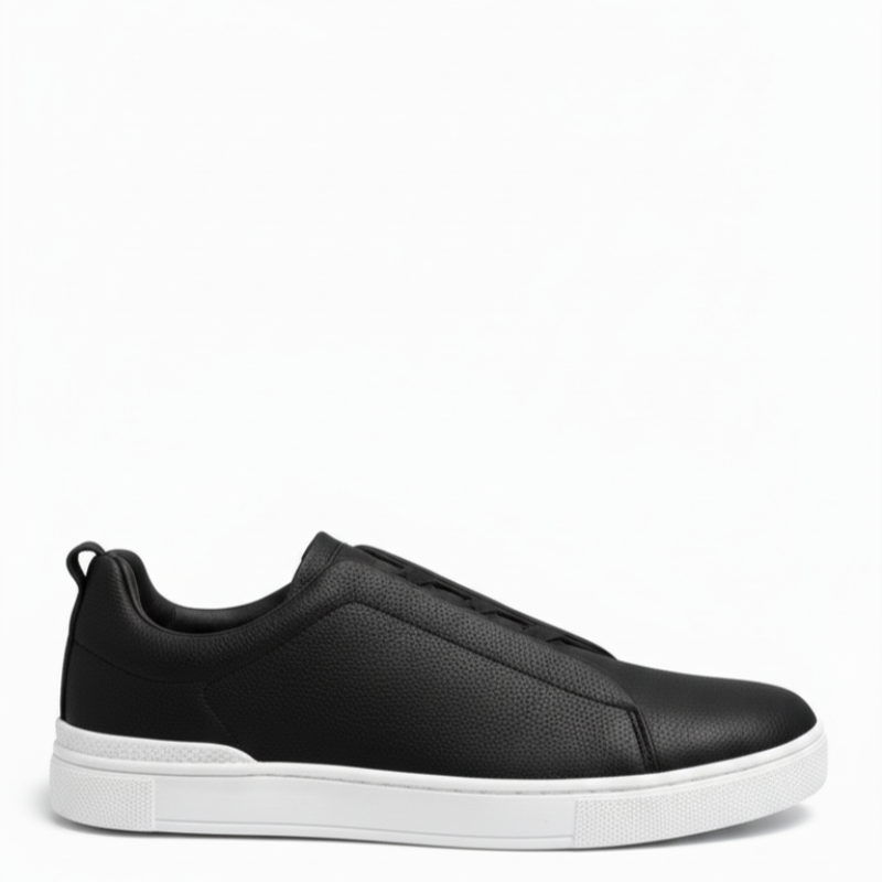 Italian Luxury Tripple Stitch Minimal Leather Sneakers