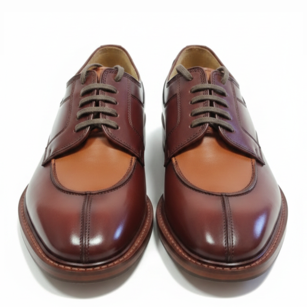 Italian Luxury Two-Tone Premium Derby Shoes Edition