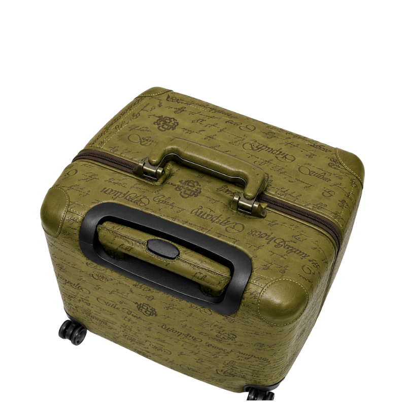 Italian Majestic Embossed Heritage Luxe Trolley Case