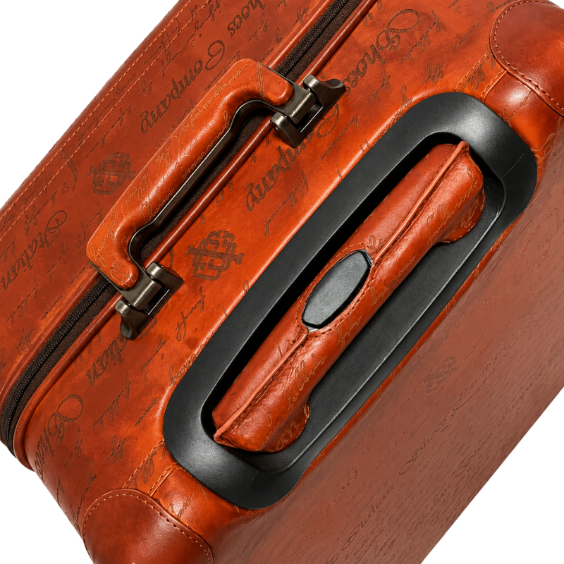 Italian Majestic Embossed Heritage Luxe Trolley Case