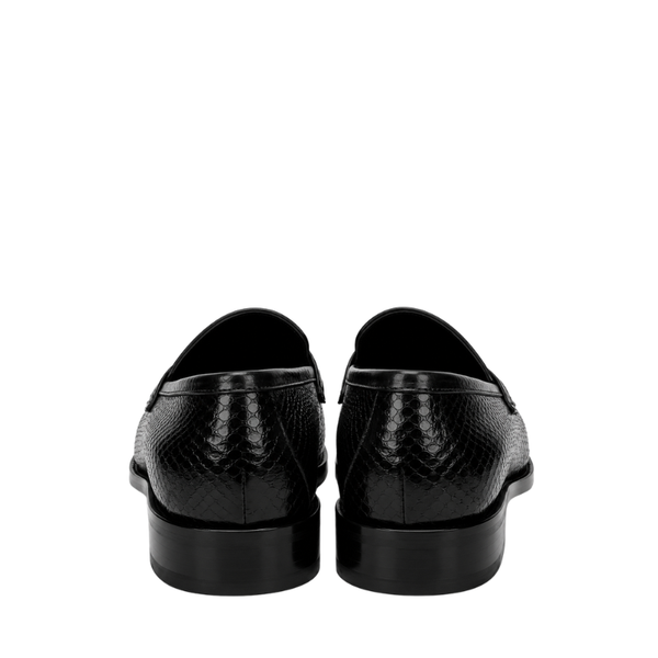 Italian Python Textured Luxe Loafers
