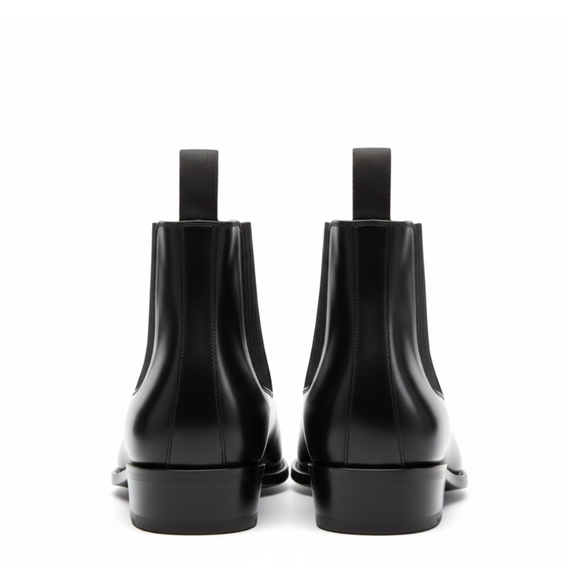 Italian Sleek Leather Luxe Chelsea Boots