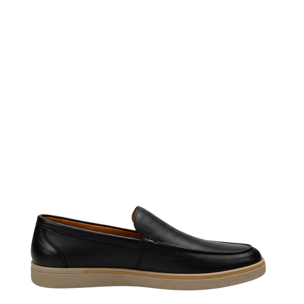 Pebble Leather Luxe Italian Slip-On Loafers