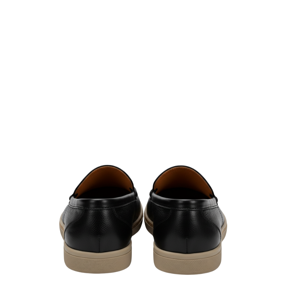 Pebble Leather Luxe Italian Slip-On Loafers