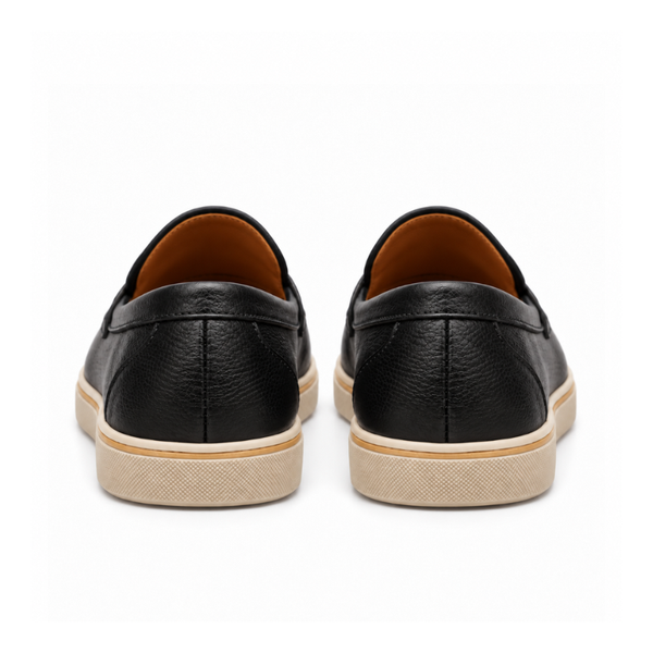 Italian Smooth Penny Loafer with Minimalist Sole Perfection