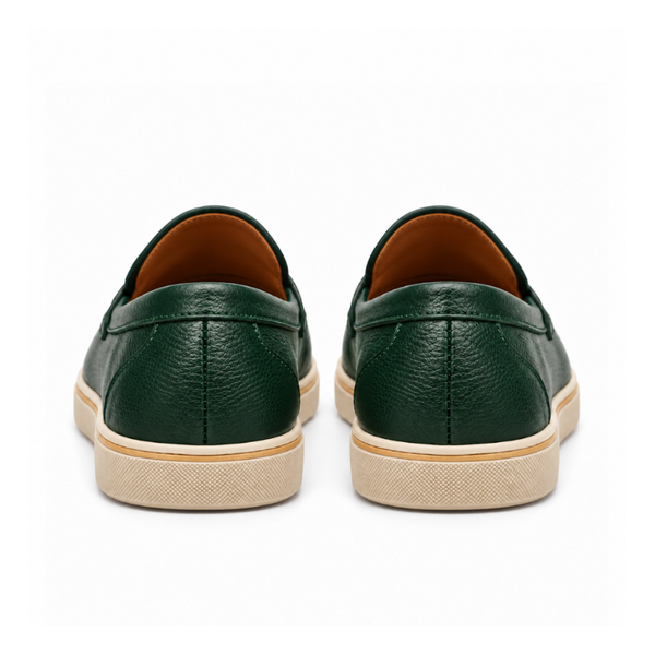 Italian Smooth Penny Loafer with Minimalist Sole Perfection
