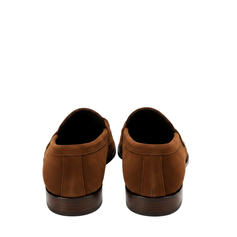 Italian Suede Loafers With Regal Allure