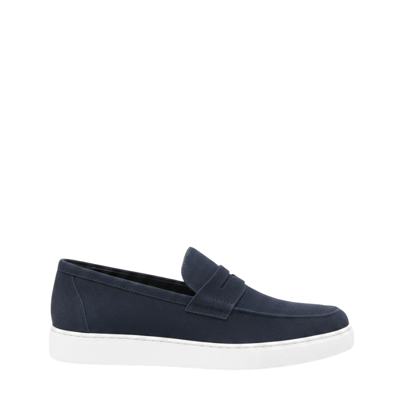 Italian Suede Sophistication Casual Penny Loafers