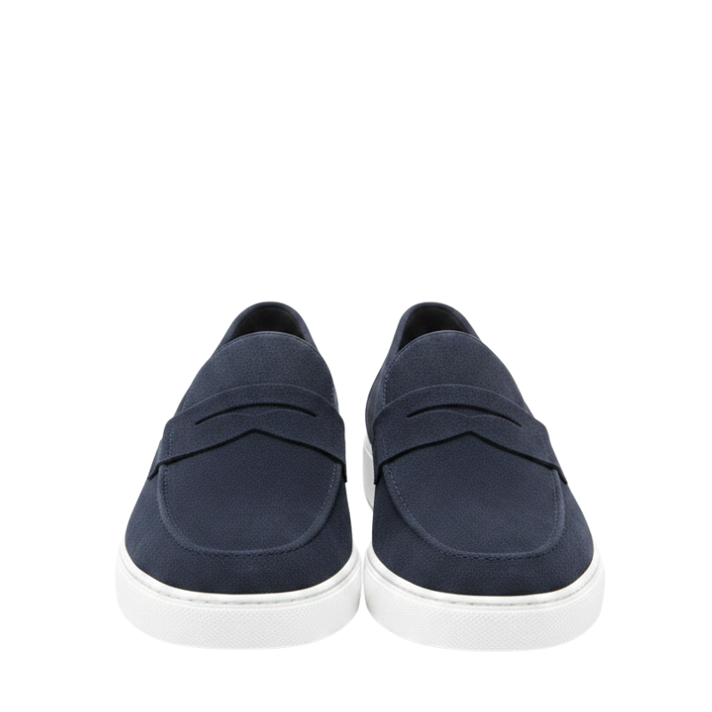 Italian Suede Sophistication Casual Penny Loafers