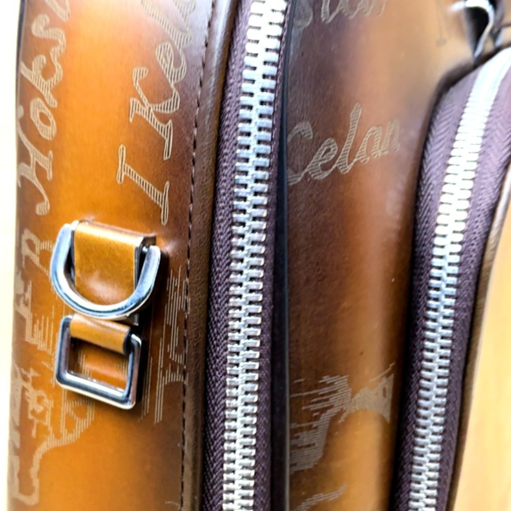 Italian Handcrafted Leather Luxe Executive Briefcase