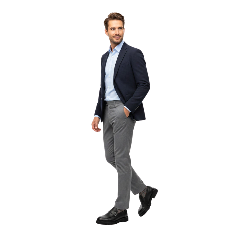 James Classic Monk Loafers with Rugged Sole