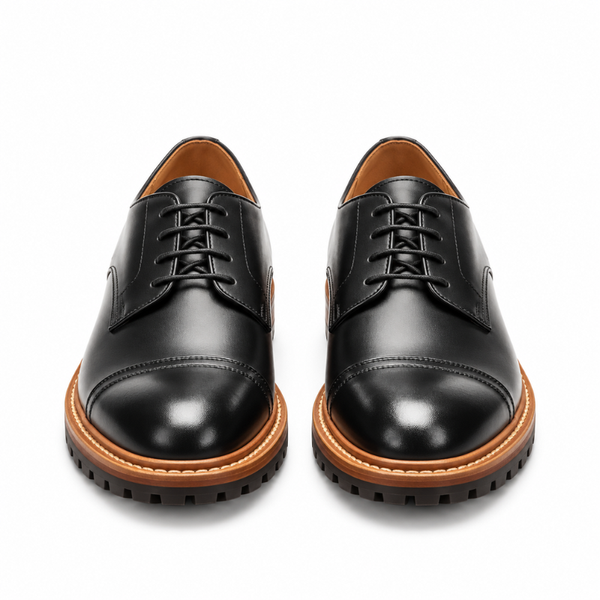 Junior Cap Toe Derby Shoe Natural Chromexcel Hand Welted New Age