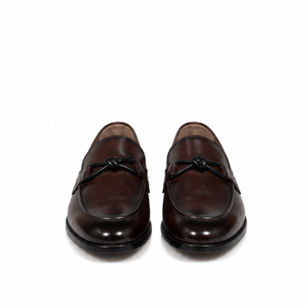 Knotted Bit Leather Loafers