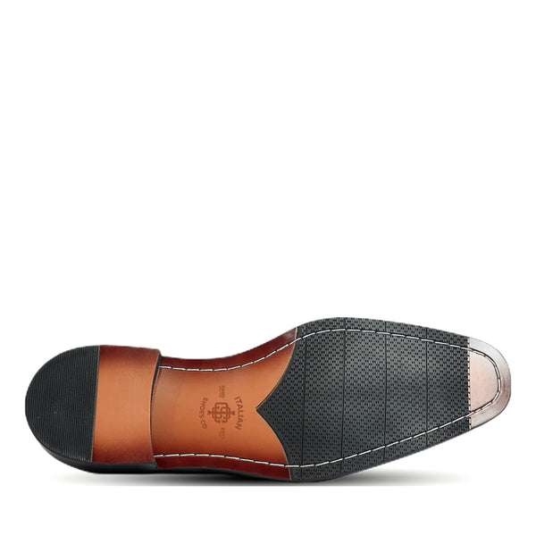 Horse Bit Croco Slip On Loafers