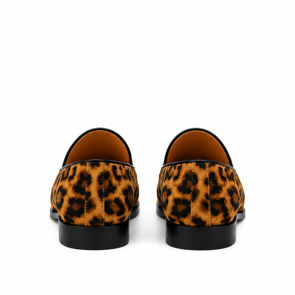 Leopard Print Luxury Leather Belgian Loafer