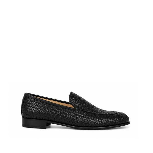 Lusso Woven Leather Dress Loafers